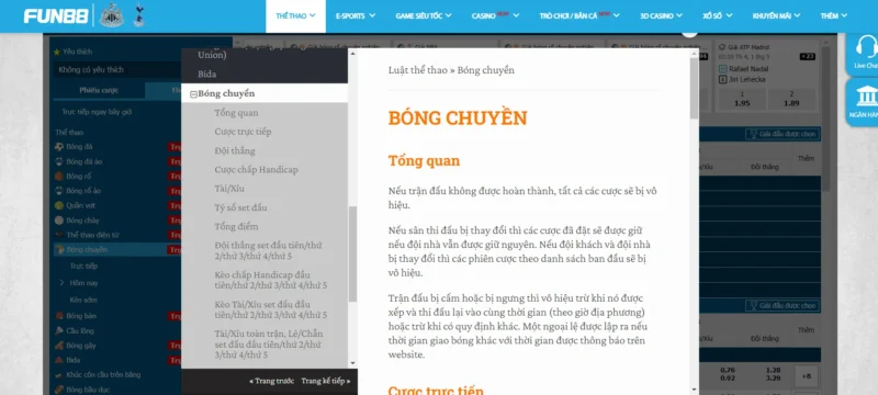 Bí quyết chinh phục kèo bóng chuyền tại Fun88 Bí quyết chinh phục kèo bóng chuyền tại Fun88