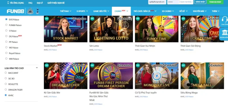 Top 4 trò chơi thịnh hành tại Evo Palace Fun88 hot nhất mà bạn nên thử Top 4 trò chơi thịnh hành tại Evo Palace Fun88 hot nhất mà bạn nên thử