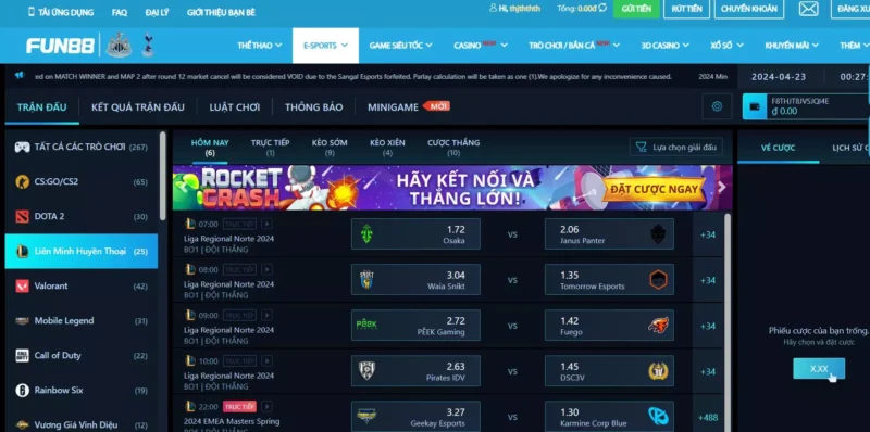 League of Legends đấu trường đỉnh cao Tài xỉu hiệp 1 tỷ lệ 1: 1/2 trái