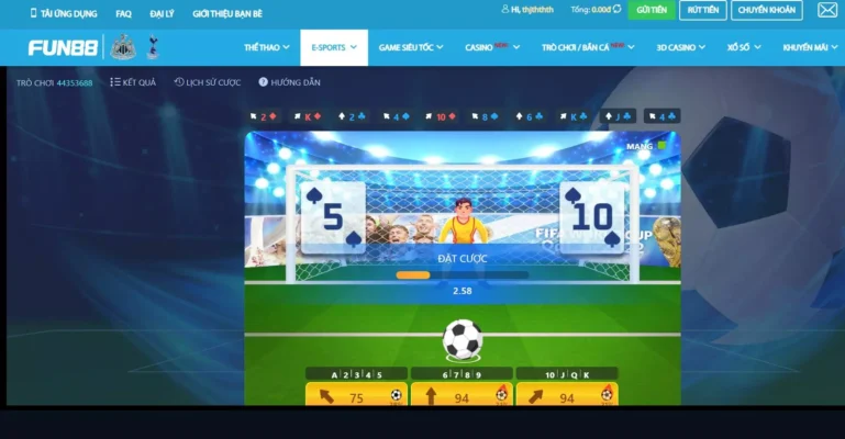 Mách anh em một số kinh nghiệm cược thể thao điện tử tại nhà cái Fun88 Các bước đặt cược tại sảnh SABA Fun88 đăng nhập như thế nào?