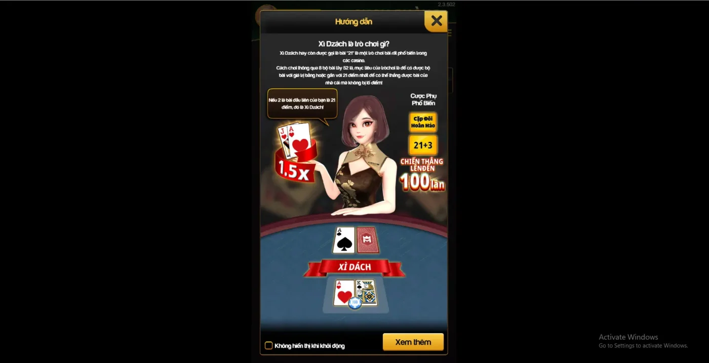 Hướng dẫn chơi xì dách cho tân thủ Screenshot 2024 06 19 013000
