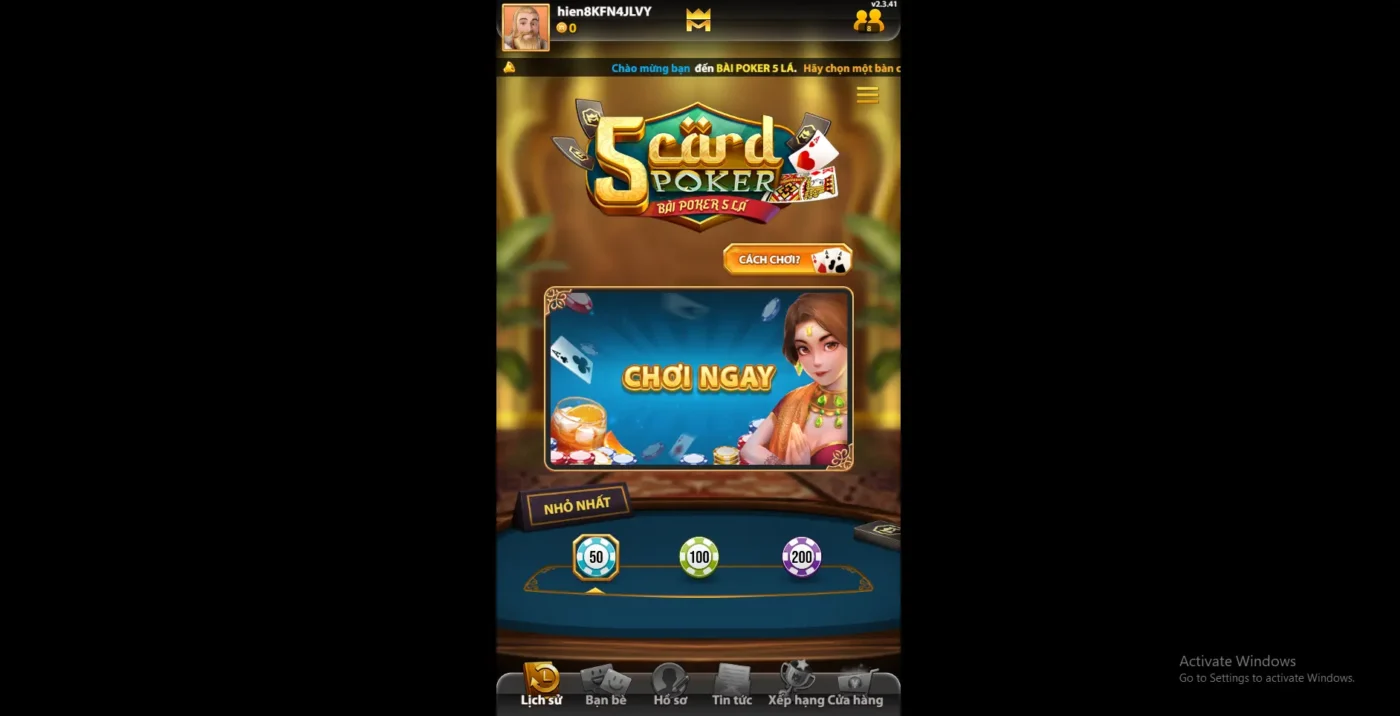Hướng dẫn chơi poker 5 lá Screenshot 2024 06 26 013435