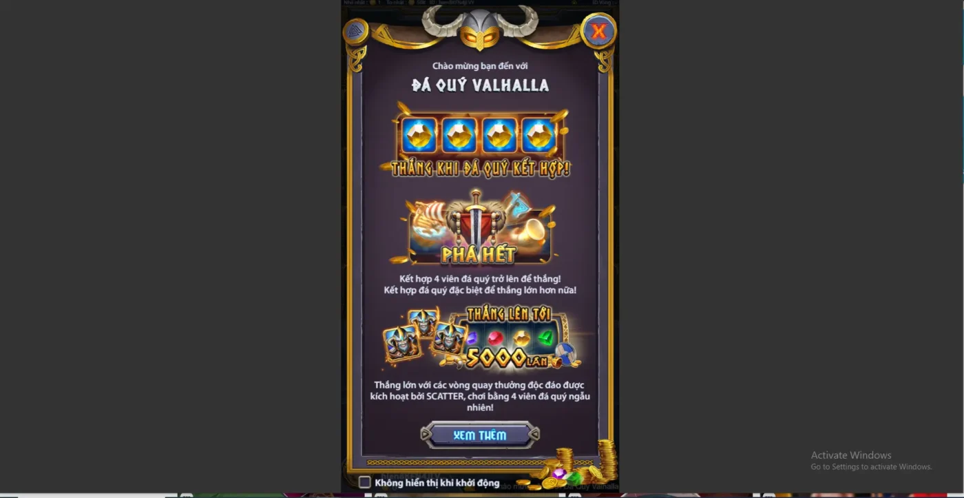 Mẹo chiến thắng game đá quý valhalla Screenshot 2024 06 26 215248