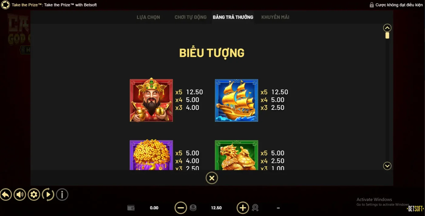 Biểu tượng đặc biệt trong Thần Tài May Mắn Screenshot 2024 06 30 175637