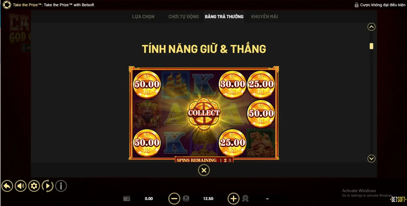 Tính năng hấp dẫn Thần Tài May Mắn Screenshot 2024 06 30 175649