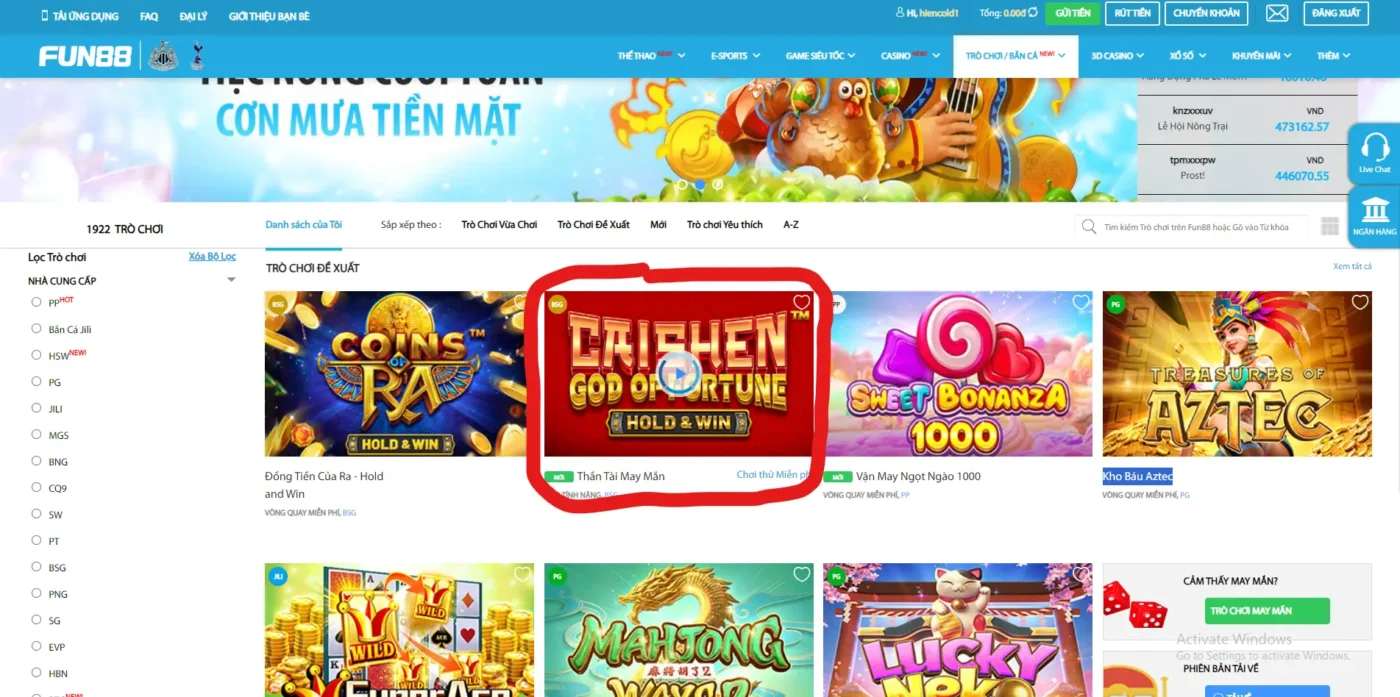 Khám phá trò chơi Thần Tài May Mắn Screenshot 2024 06 30 175730