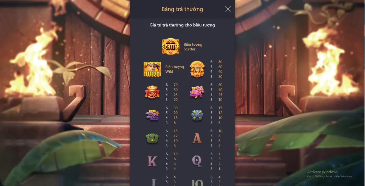 Bảng thưởng kho báu aztec Screenshot 2024 06 30 181215