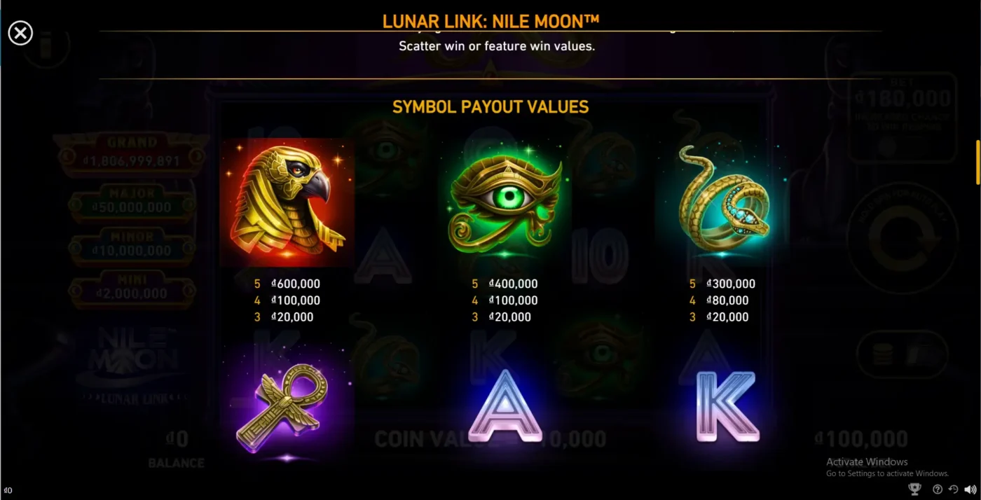 Hệ số thưởng trong slot mặt trăng sông Nile Screenshot 2024 07 01 203739