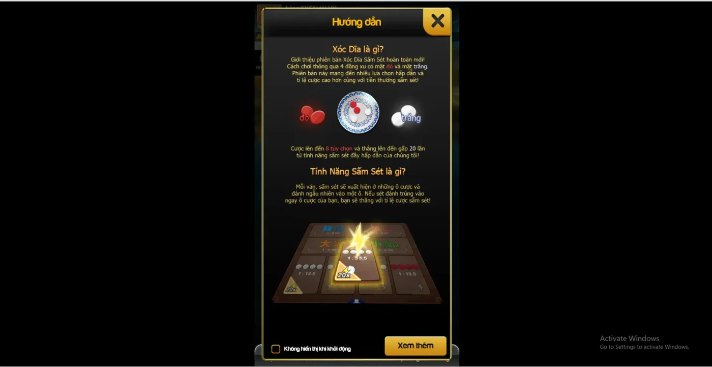 Hướng dẫn chơi xóc đĩa cho tân thủ Screenshot 2024 07 04 195808