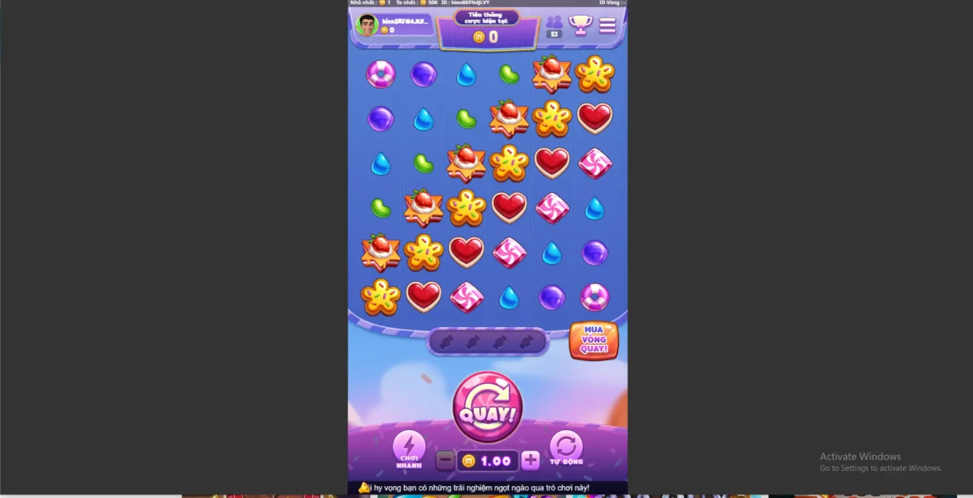 Hướng dẫn chơi game slot Cơn mưa kẹo ngọt Screenshot 2024 07 04 220419