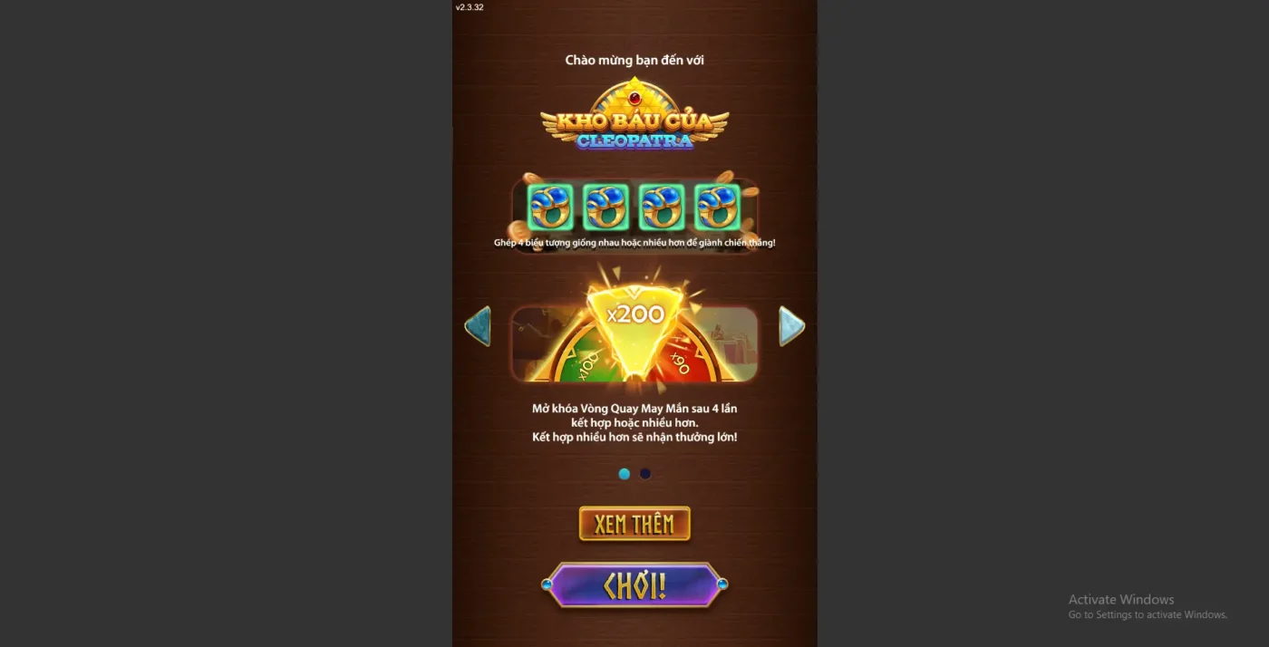 Mẹo chơi slot kho báu của Cleopatra Screenshot 2024 07 05 223951