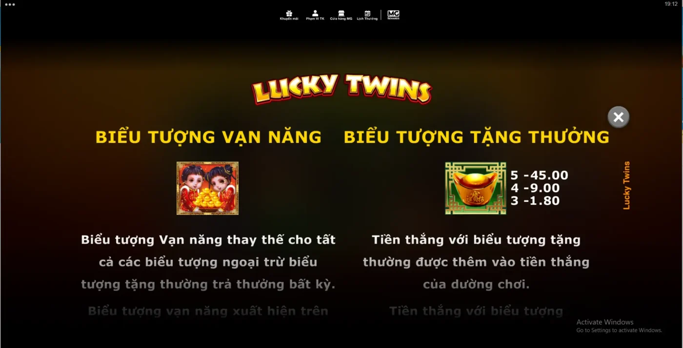 Luật chơi slot Song Sinh May Mắn Screenshot 2024 07 07 191219