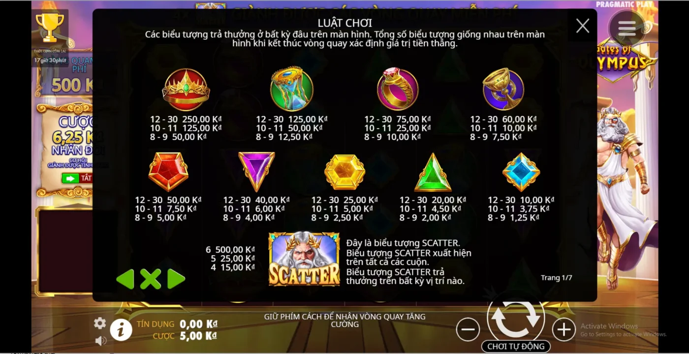 Luật chơi game slot Cổng Thần Olympus Screenshot 2024 07 10 232902